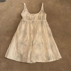 white and silver floral mary ellen dress